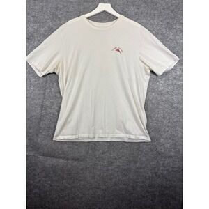 Tommy Bahama Relax Mens XL White Zinspiration Wine Graphic T-Shirt Cotton